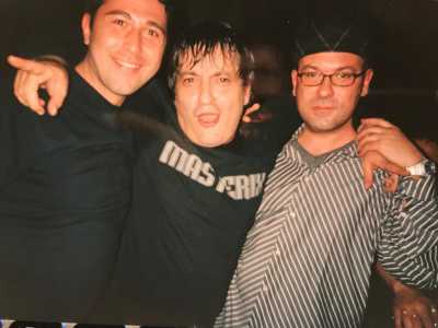 �Sono state tante le mie collaborazioni: a Bari ad esempio ho lavorato con Enzo Veronese (il terzo in foto accanto al dj Marco Trani)...